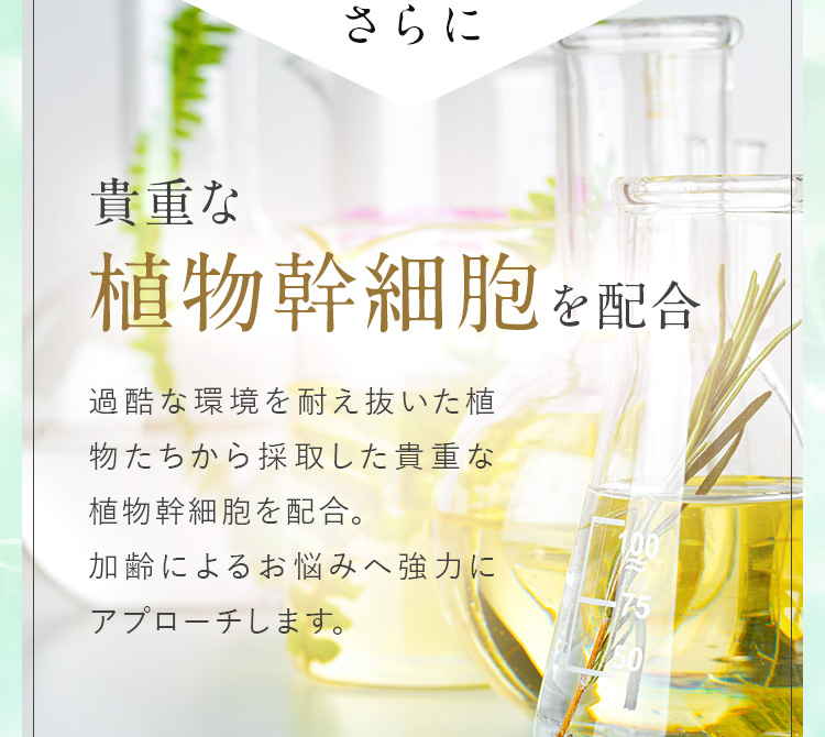 さらに貴重な植物幹細胞を配合