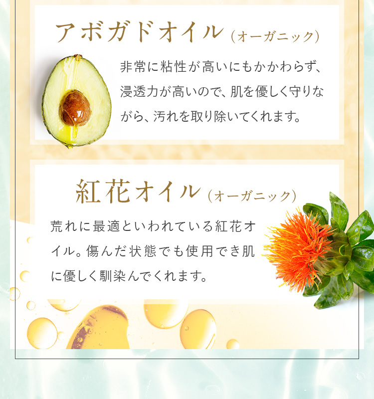 アボガドオイル　紅花オイル