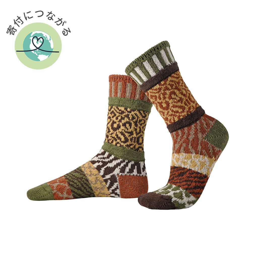 Solmate Socks｜クルーソックス サバンナ Sサイズ／...