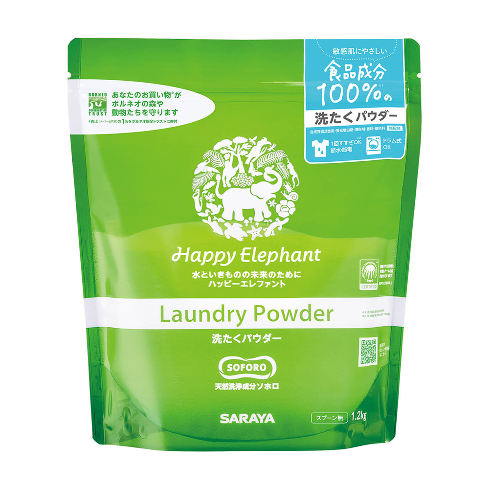 ハッピーエレファント 洗たくパウダー 1.2kg【洗濯用品】