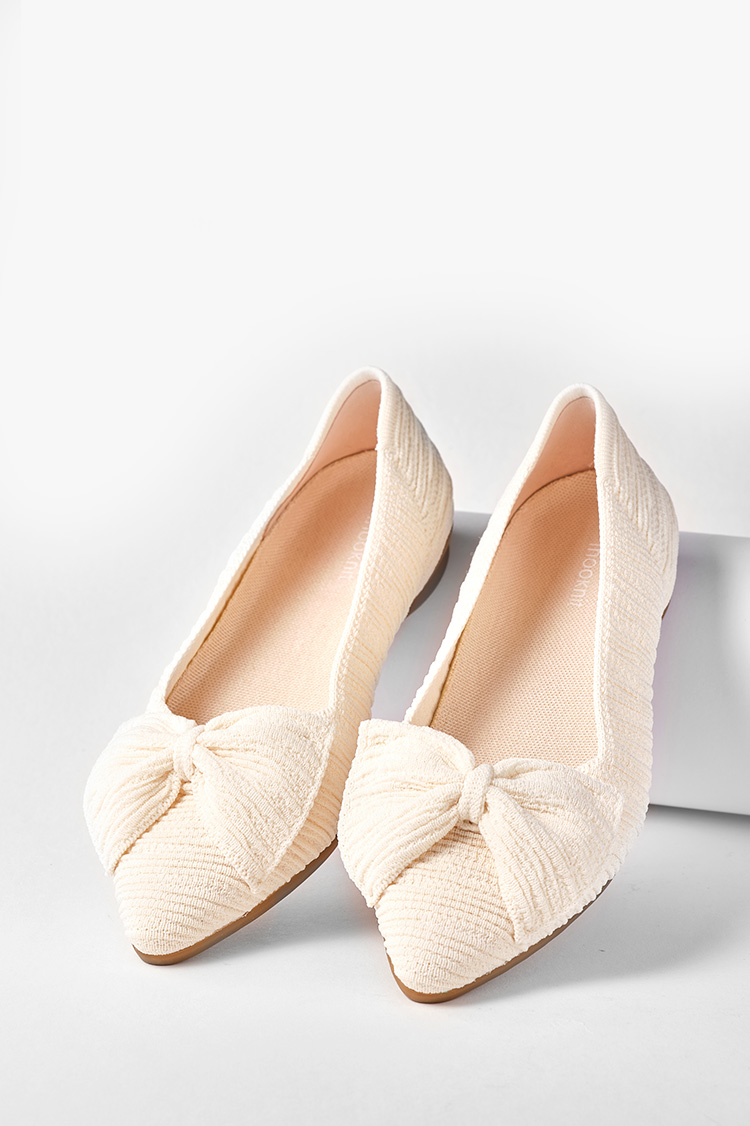 Princess Flats Cream White