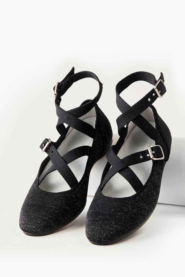 Lolita Flats Cream Classic Black