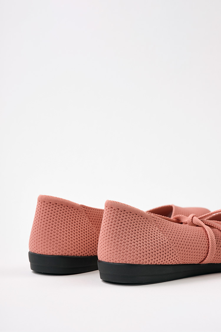Crochet Top Flats Dusty Rose サイズ: 25.5