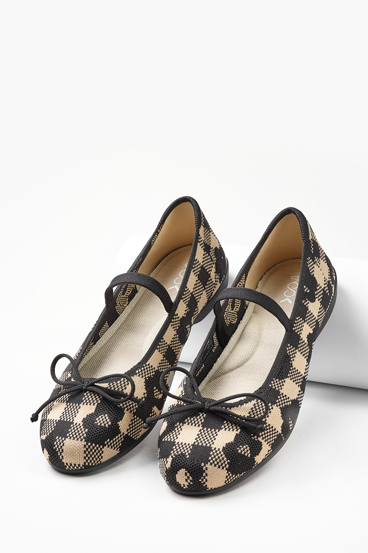 Mini Park Flats Black Gingham