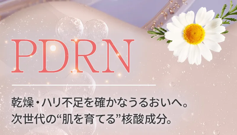 PDRN：乾燥・ハリ不足を確かなうるおいへ。次世代の“肌を育てる”核酸成分。