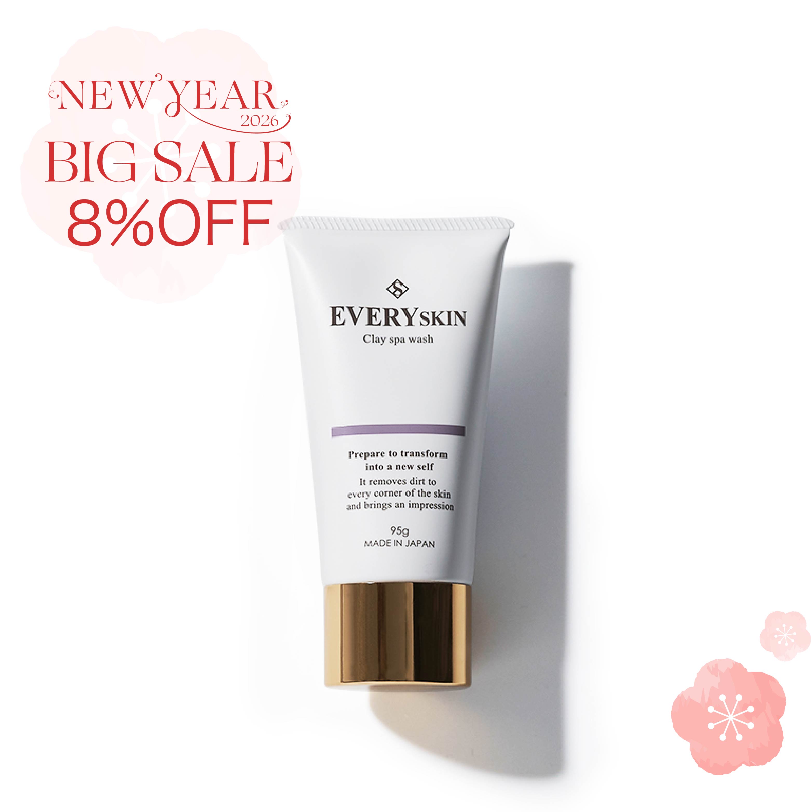 BIGSALE2026｜EVERYSKIN クレイスパウォッシュ95g