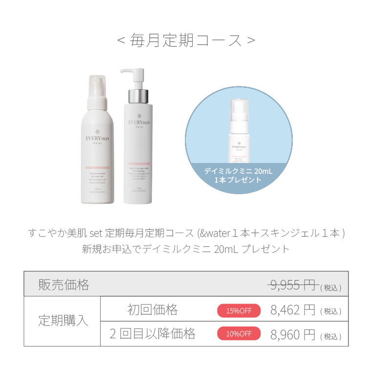 すこやか美肌セット｜毎月定期コース（30日に1回のお届け）