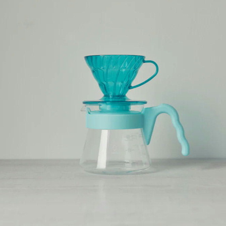 ハリオ V60コーヒーサーバーセット01(1～2人用) ミントブリーズ  VCSD-01-20CP-MB