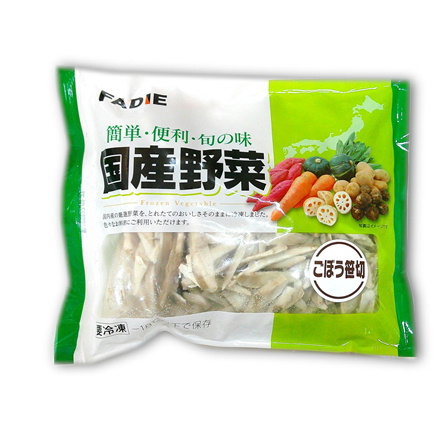 【国産野菜】ファディ 国産野菜 笹切りごぼう 200g