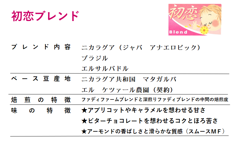 【期間限定】初恋ブレンド200g 形状: 豆