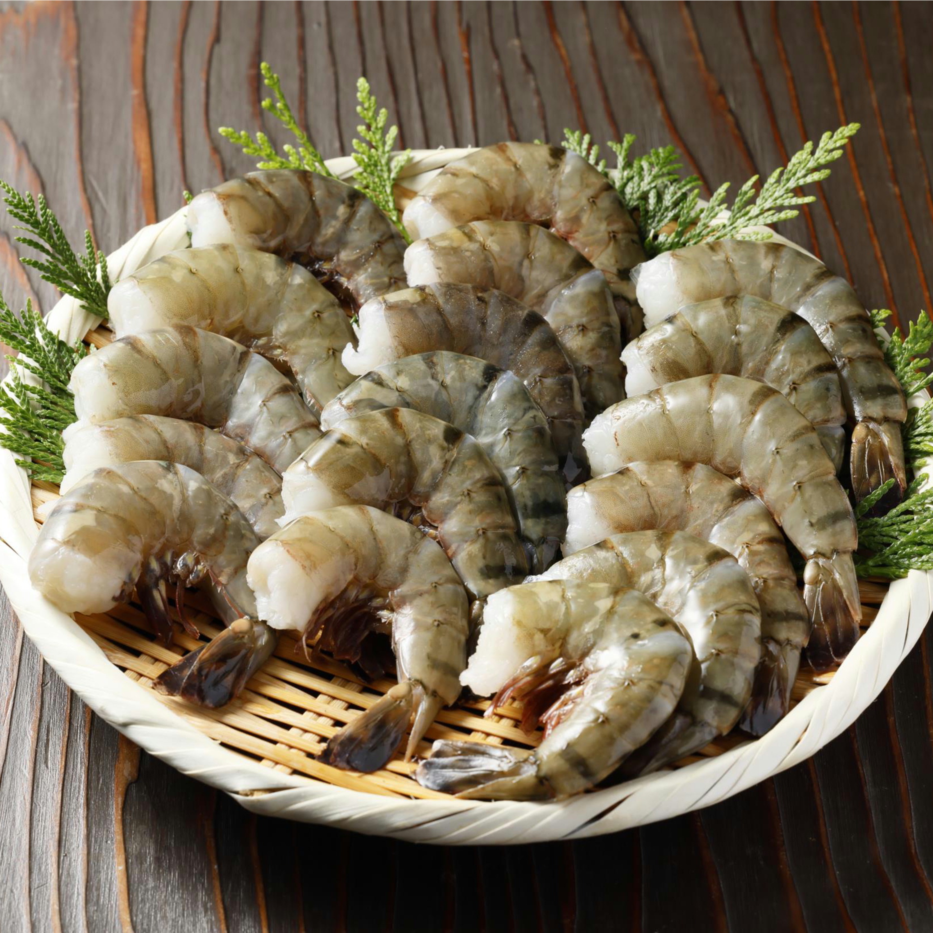 海水養殖 無頭海老ブラックタイガー 1.8kg 16/20サイズ(約72尾入り)【年末限定商品】