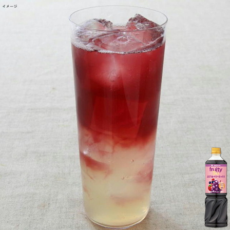 ミツカン 業務用 フルーティス 黒酢ぶどう&ベリーミックス(6倍濃縮タイプ) 1000ml