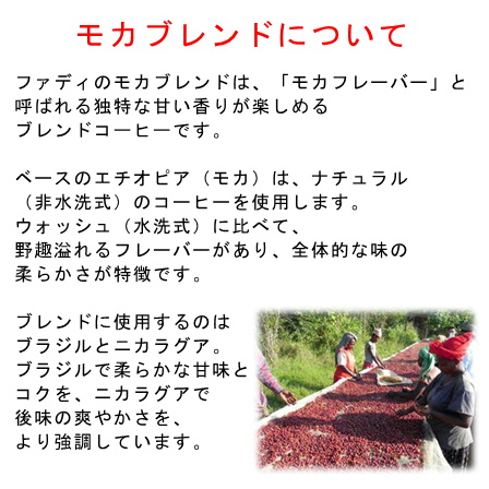 モカブレンド0.9ｋｇ（180ｇ×5個） 形状: 豆