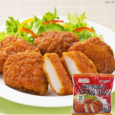 マルイ食品 国産若鶏のソースカツレツ 200g