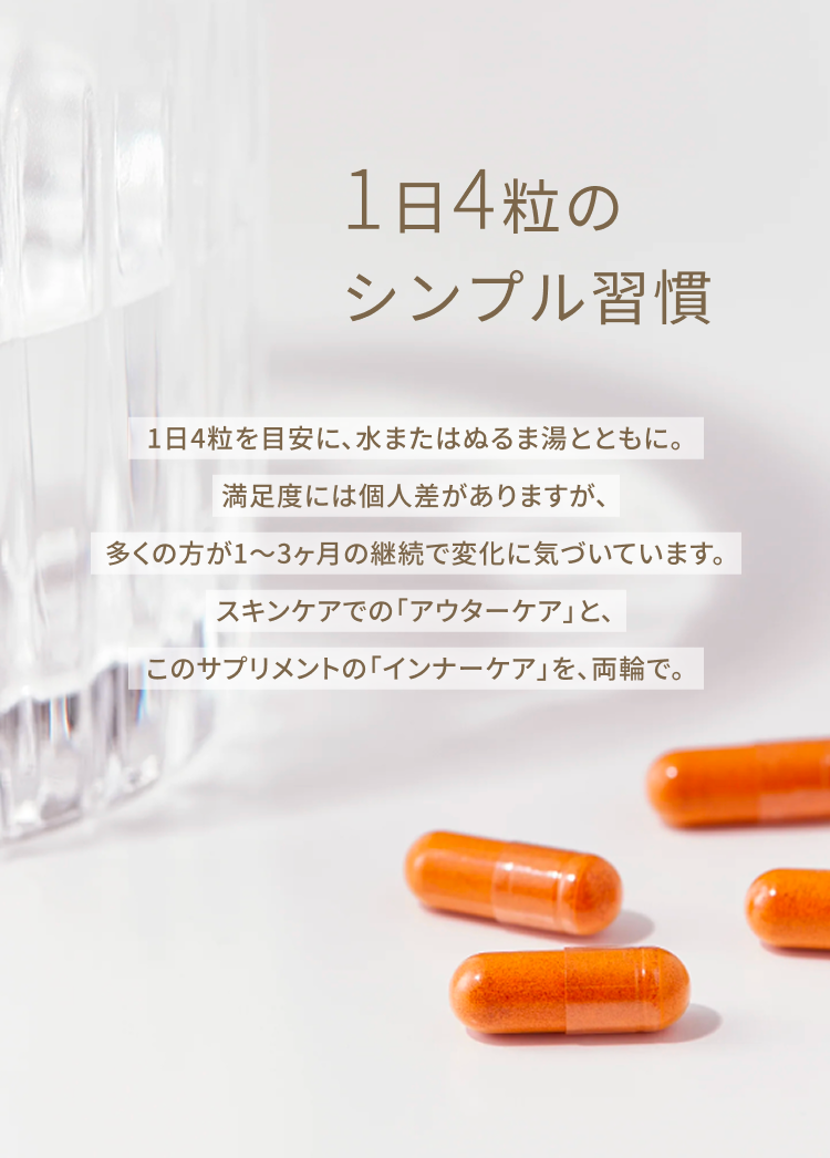 1日4粒のシンプル習慣