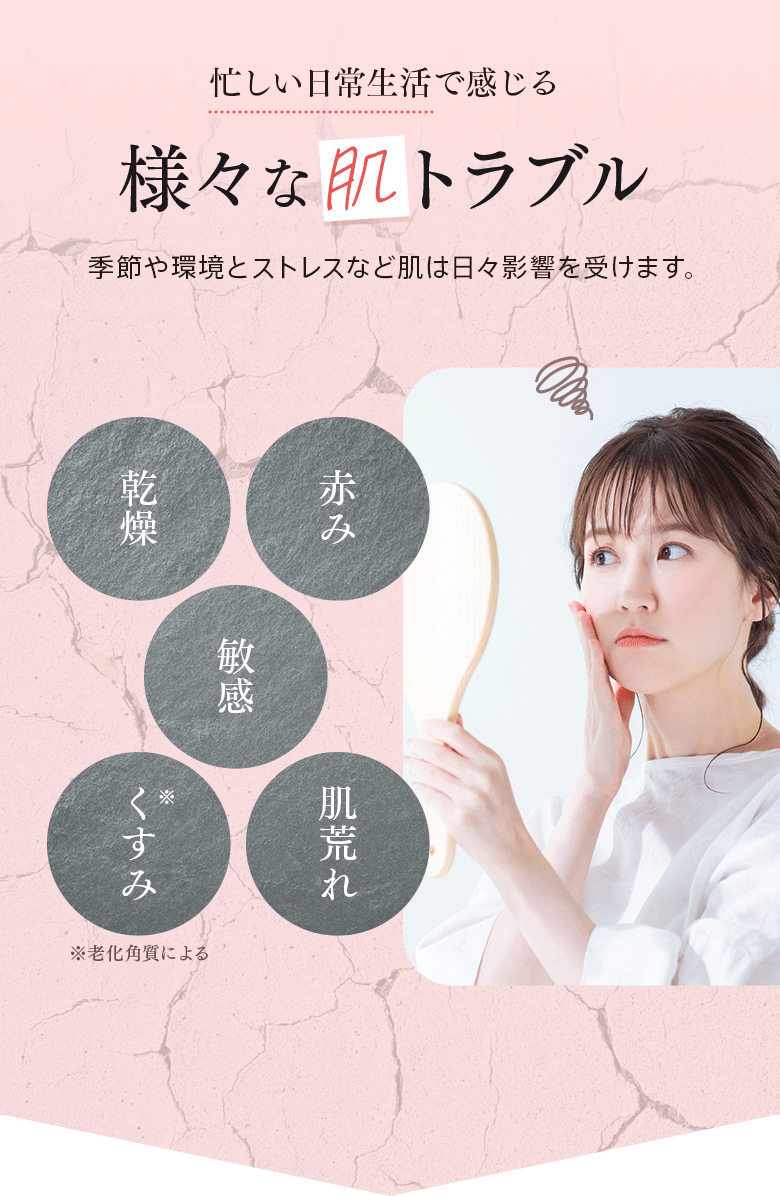 様々な肌トラブル