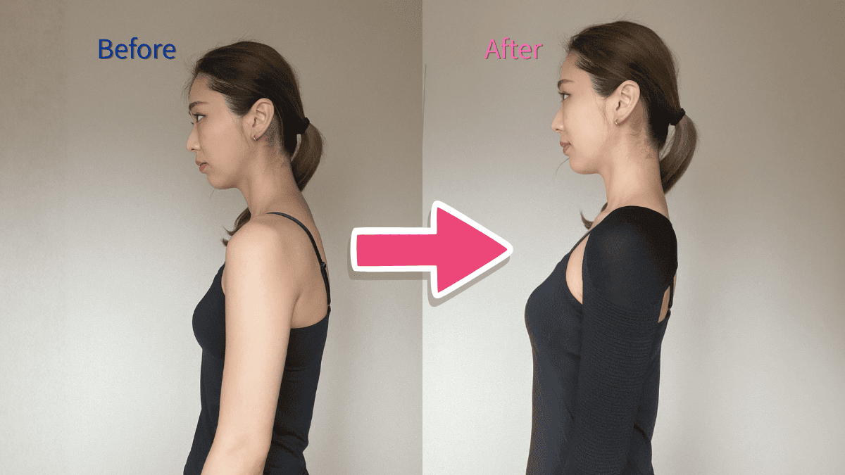 スリムフェザーを着用し自信あふれる姿勢の女性