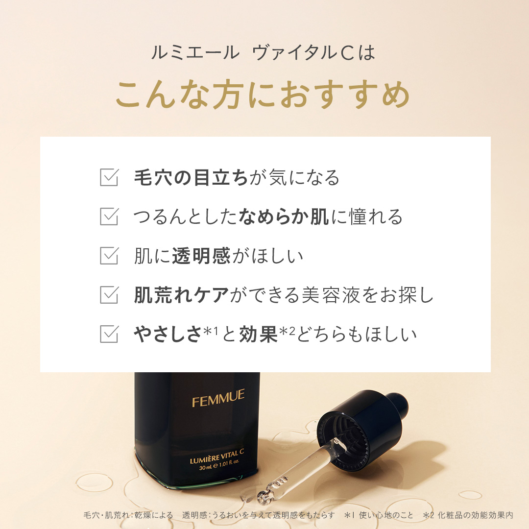 ルミエール ヴァイタルC サンクスキット｜FEMMUE〈ファミュ〉公式