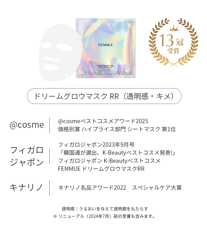 ドリームグロウマスク RR（透明感・キメ）