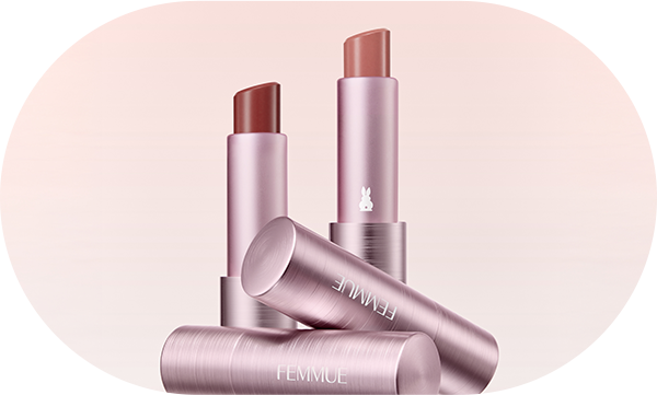 スキンケア発想。とろけるなめらかツヤリップ「ル・ルージュ」｜FEMMUE