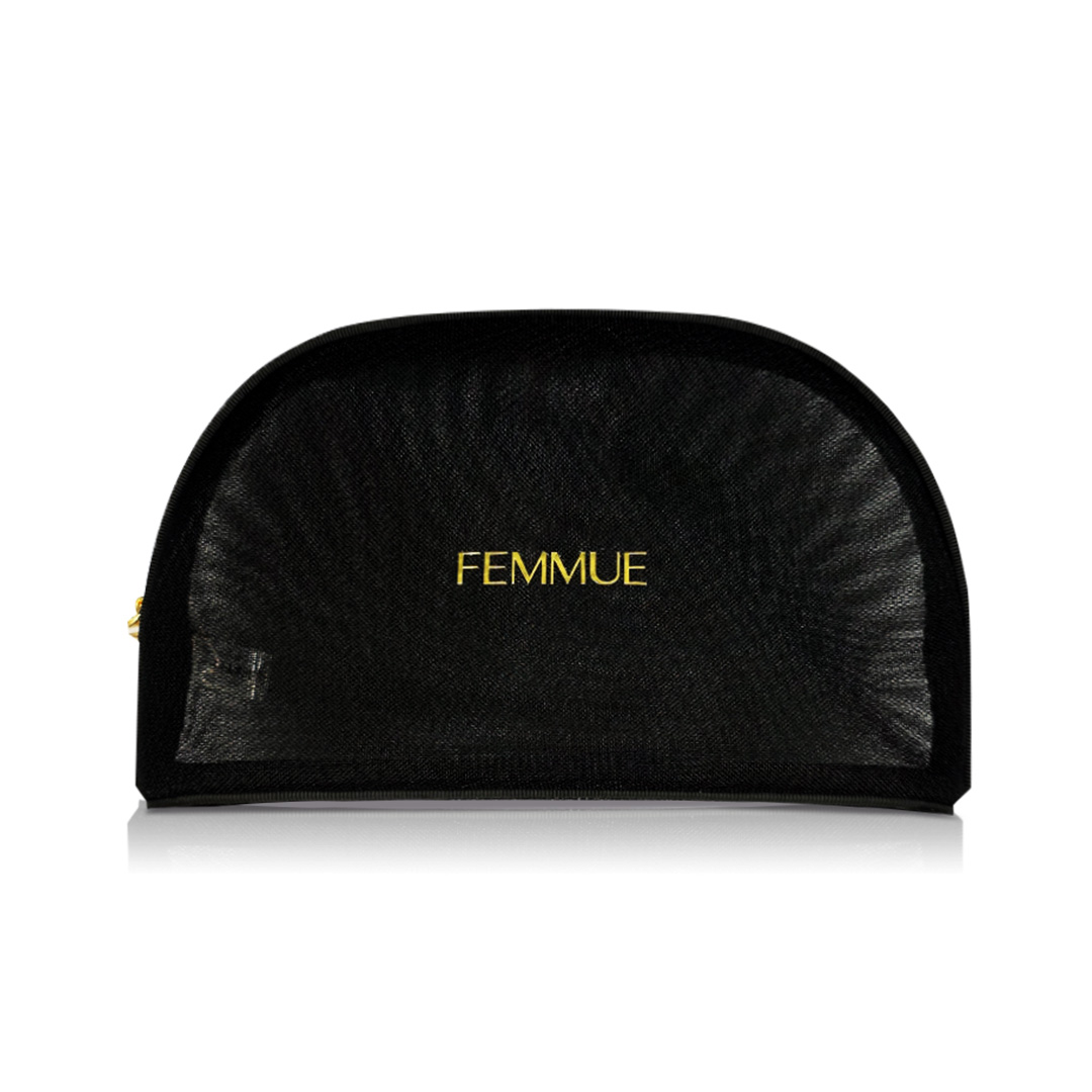 ラウンドメッシュポーチ ラビットチャーム付き