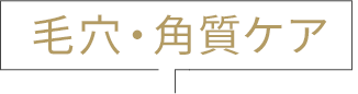 毛穴・角質ケア