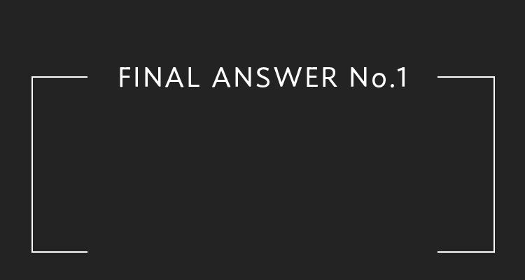 FINAL ANSWER No.1