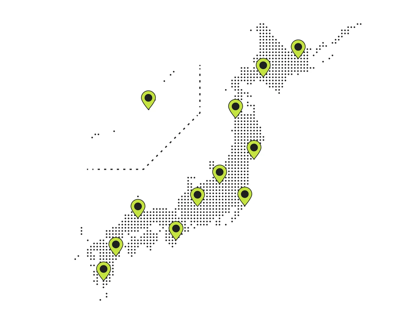 取り扱い動物病院地図