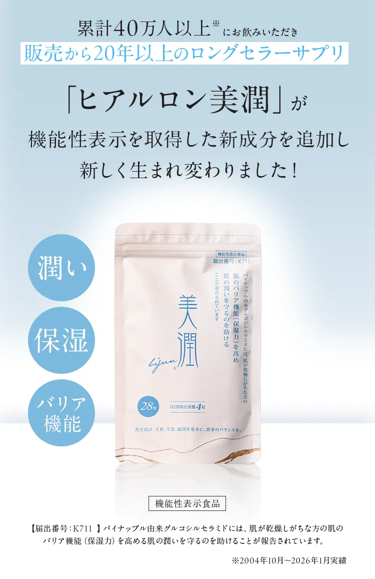 薬剤師が妻のために開発した愛情サプリ「美潤」
