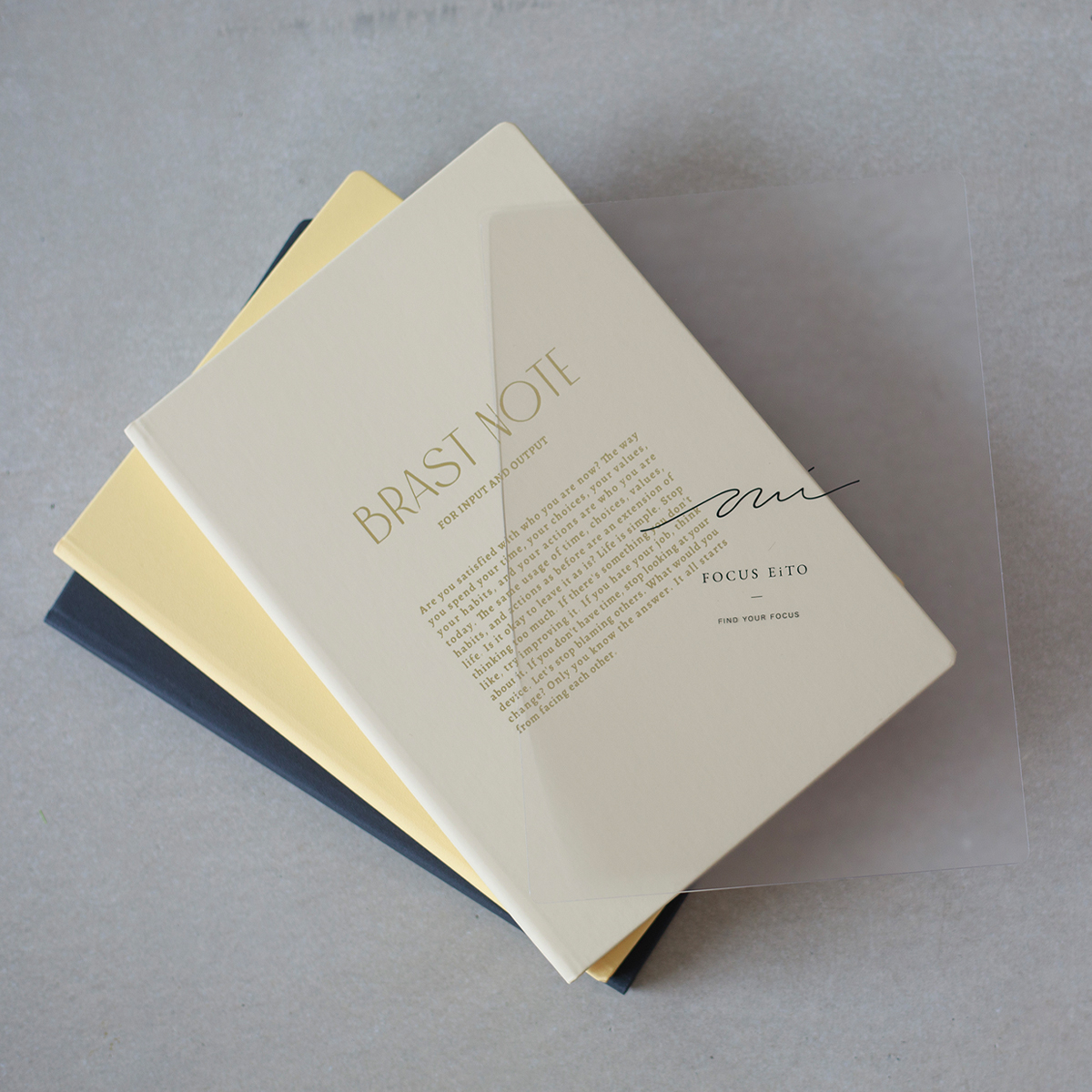 BRAST NOTE 3冊セット【下敷き付】
