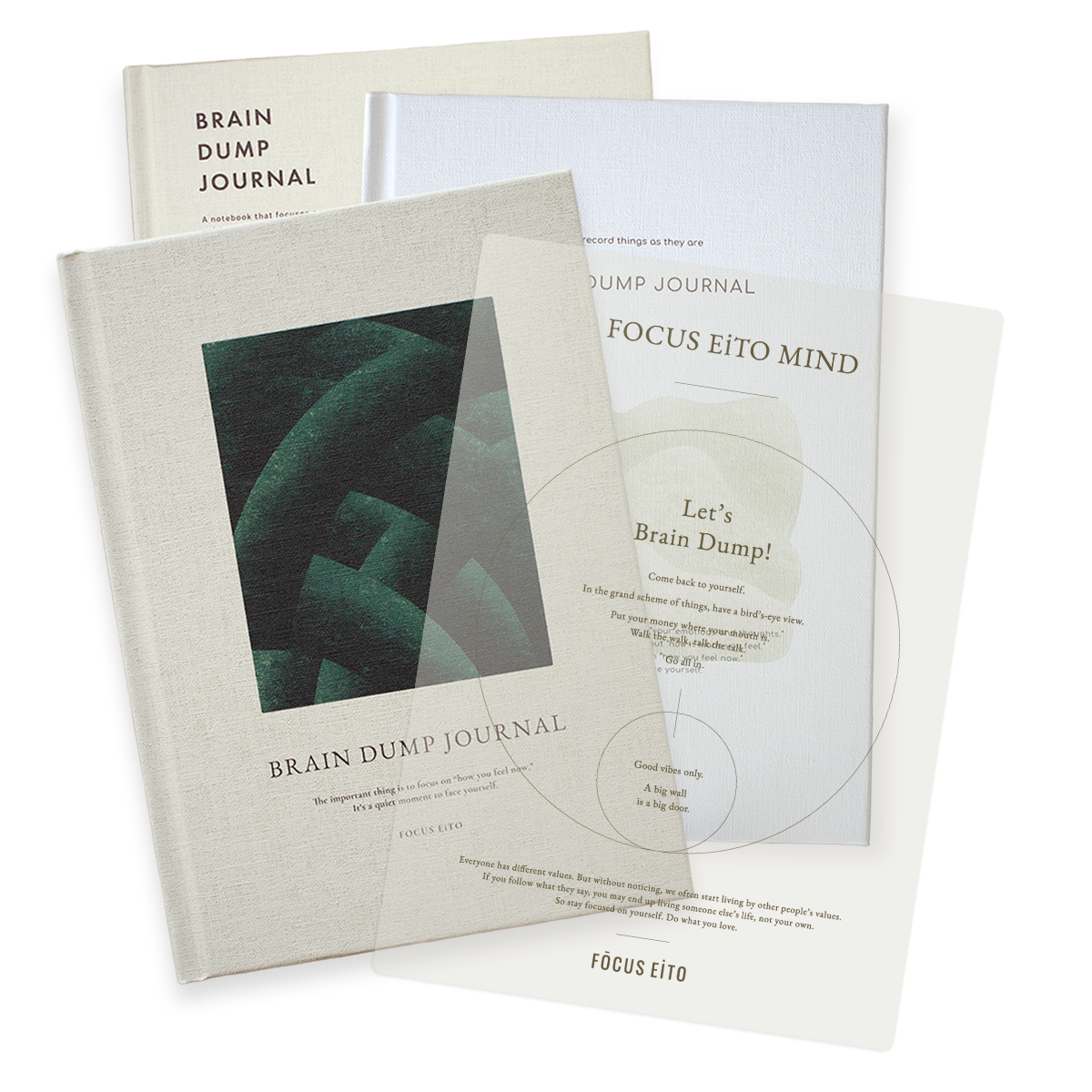 BRAIN DUMP JOURNAL 3冊セット【下敷き付】