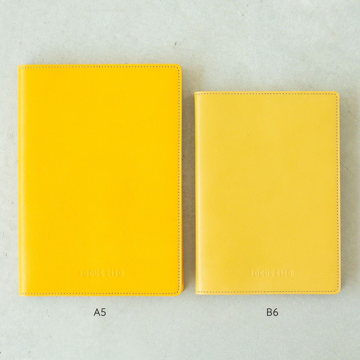 ジビエレザー手帳カバー Yellow（イエロー） サイズ: B6サイズ