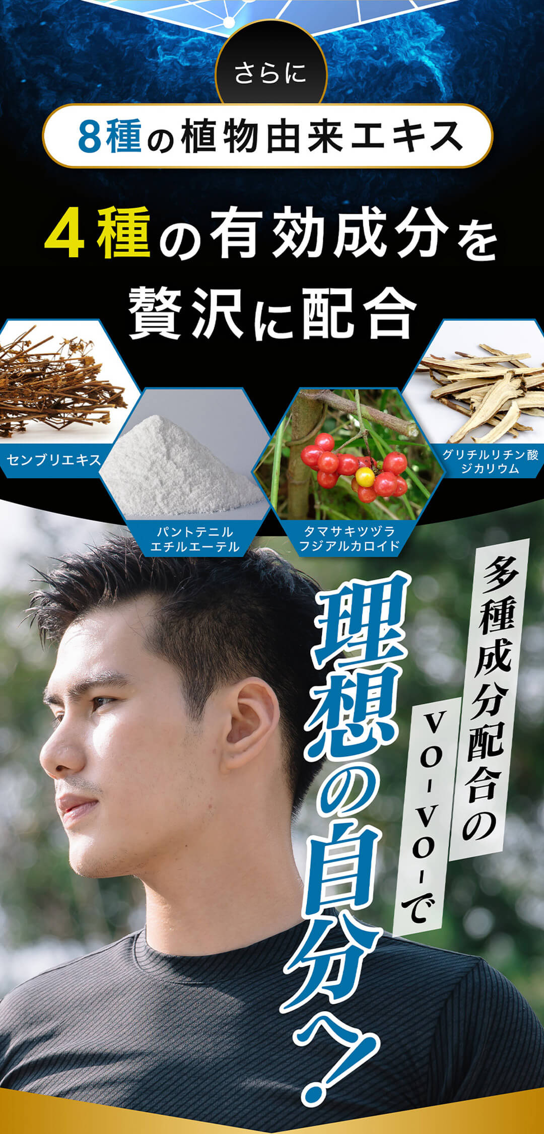 8種の植物由来エキス