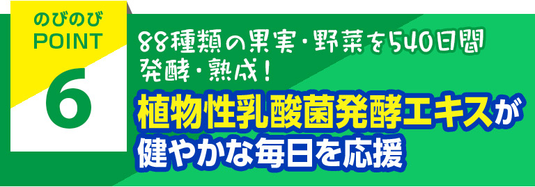 植物性乳酸菌発酵エキスが健やかな毎日を応援