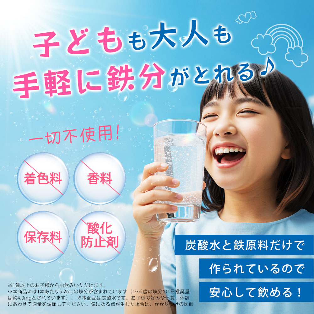 【単品】サプリな水（鉄）500mL×24本（1箱）