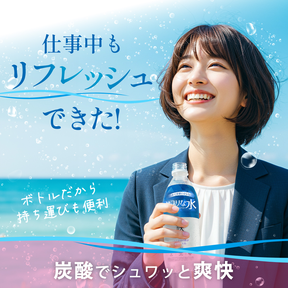【単品】サプリな水（鉄）500mL×24本（1箱）