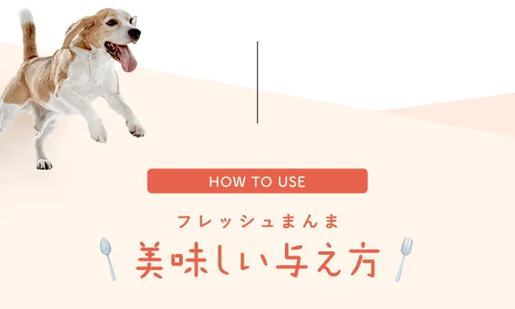 フレッシュまんま美味しい与え方