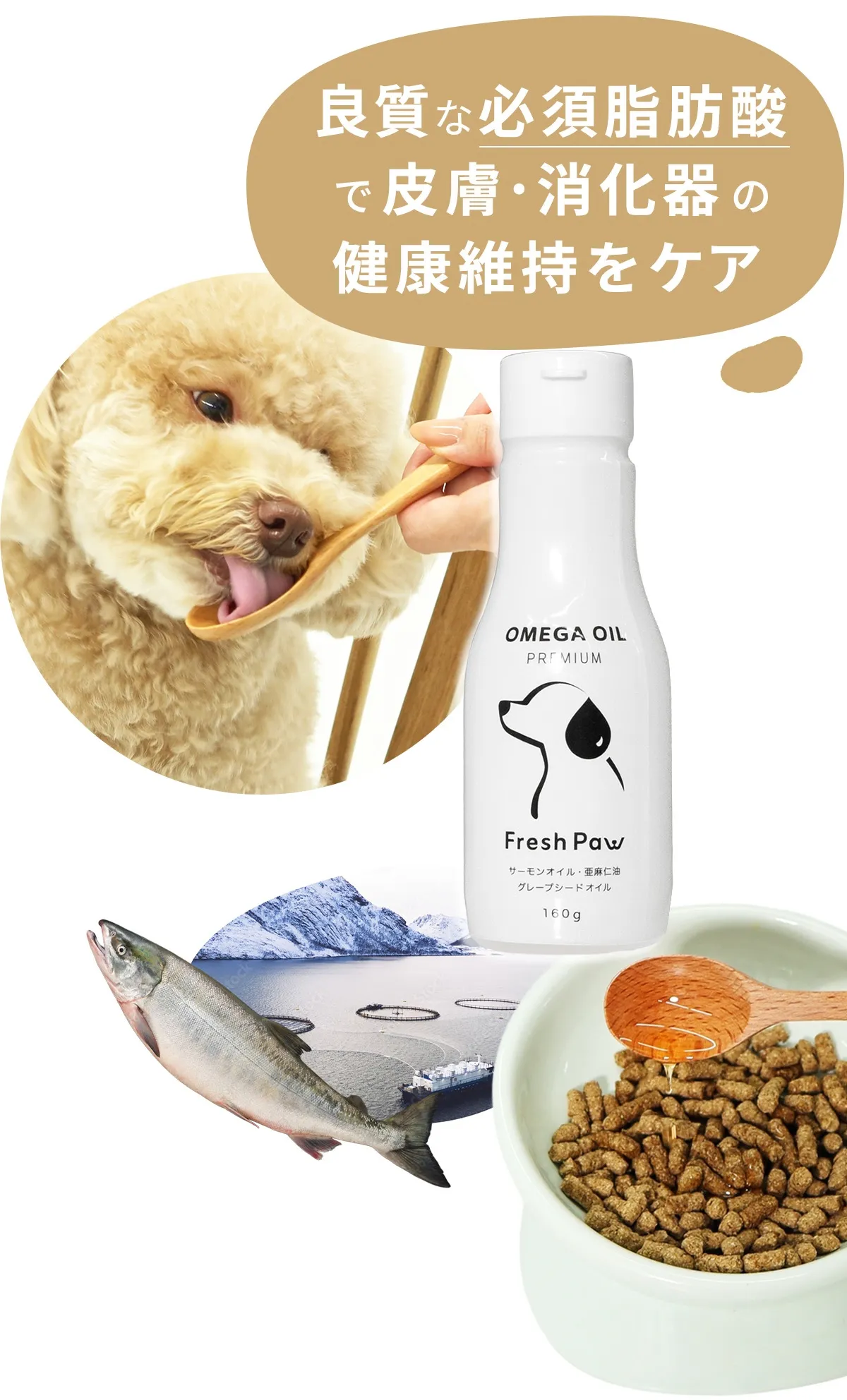 オメガバランスが整う、愛犬ごはん