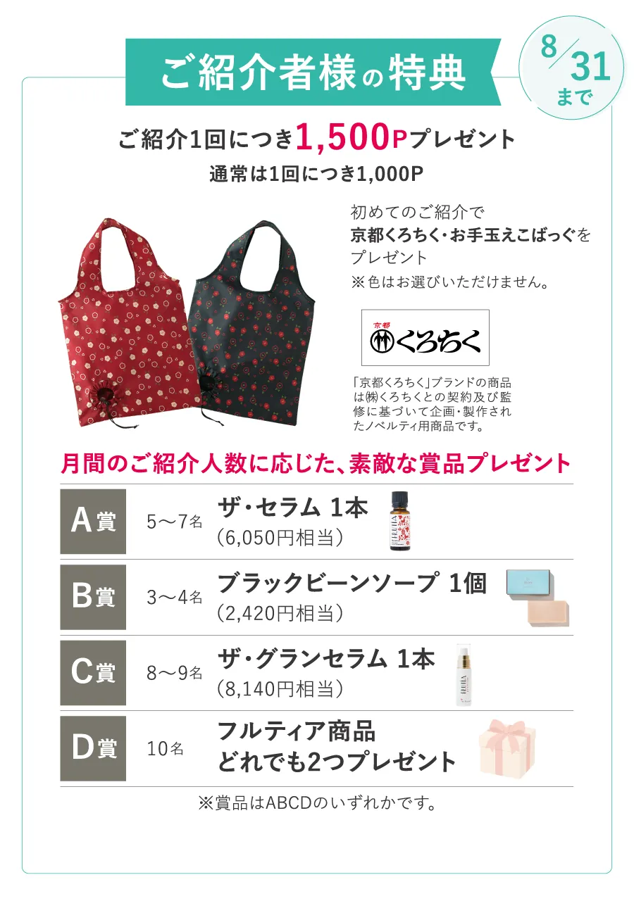 紹介者への特典