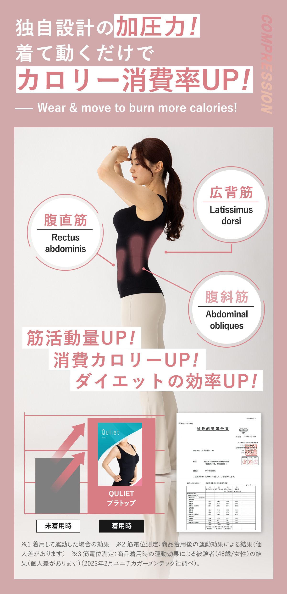 公式】キュリエットブラトップ（Quliet BraTop）| トータルケア着圧