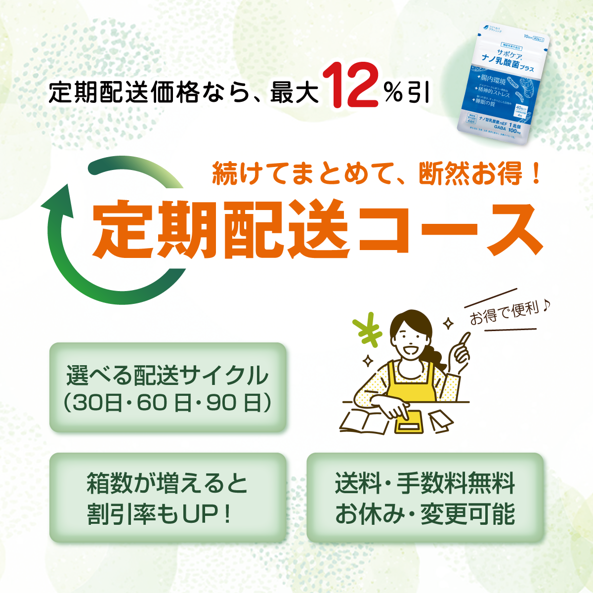ナノ乳酸菌プラス 【定期配送】 