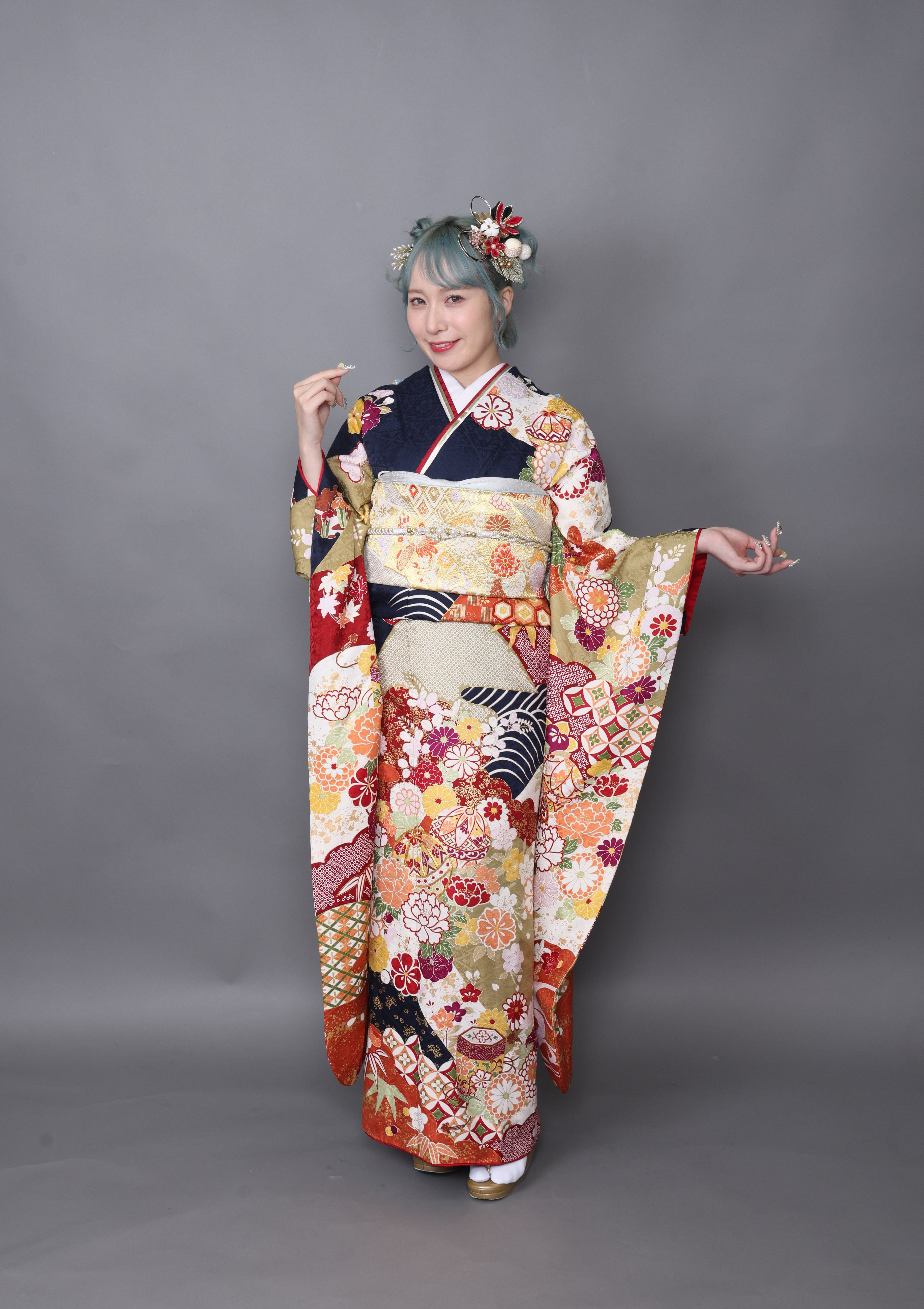 振袖レンタルNP51-<br />137,500円<br />　【サイズ】Free 成人式年度: 成人式2027年1月