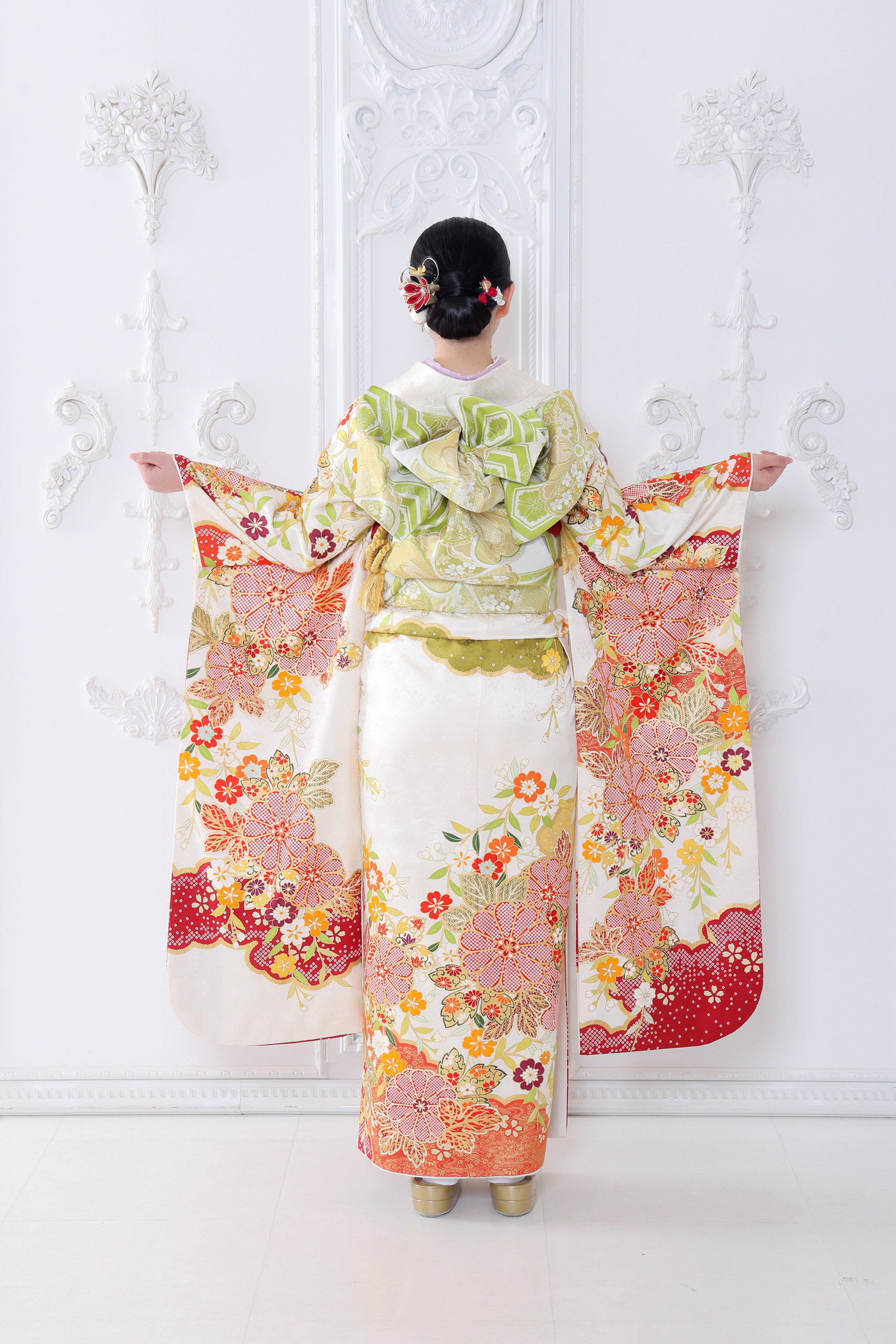 振袖レンタルNP93-<br />82,500円<br />【サイズ】Free 成人式年度: 成人式2027年1月