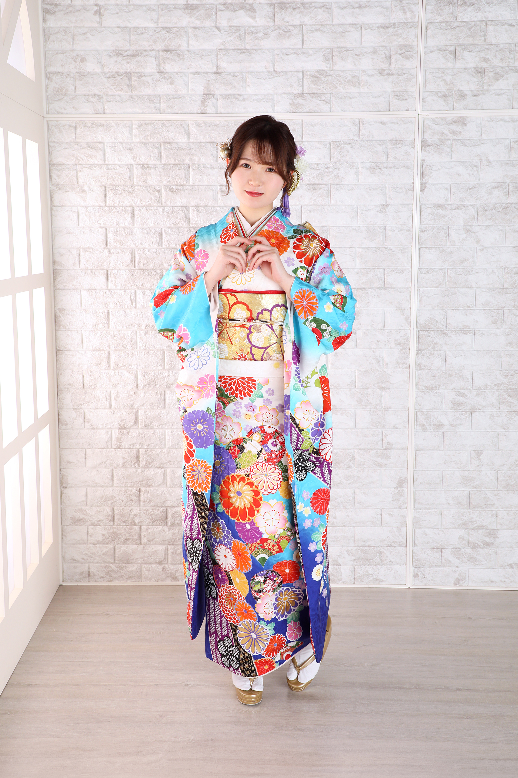 振袖レンタルNP11-82,500円<br />【サイズ】Free 成人式年度: 成人式2027年1月