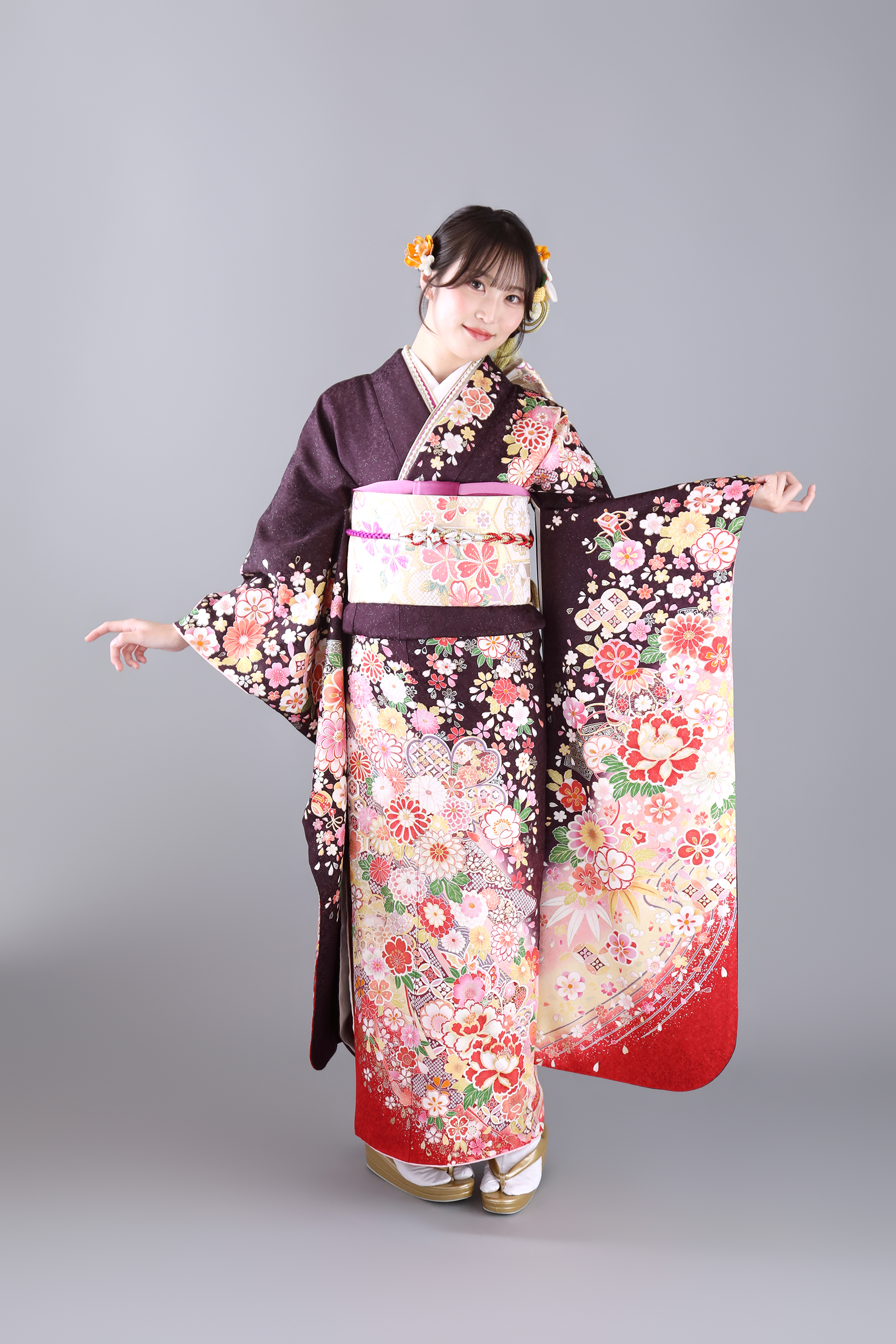 振袖レンタルNP18-<br />137,500円<br />【サイズ】Free 成人式年度: 成人式2027年1月