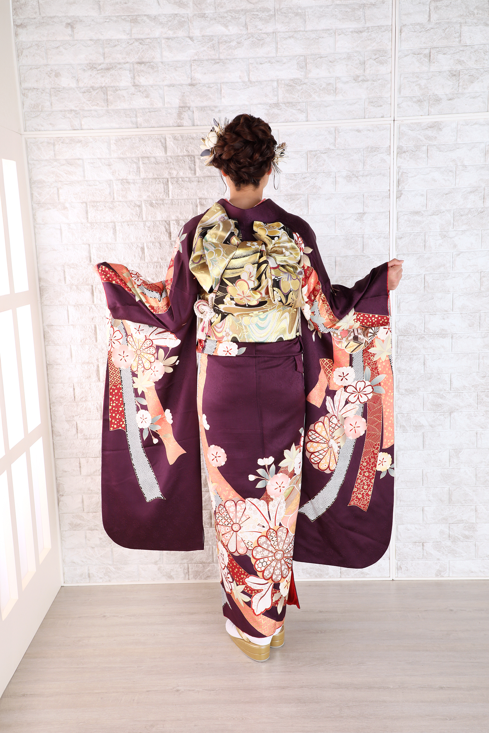 振袖レンタルNP41-<br />137,500円<br />【サイズ】Free 成人式年度: 成人式2027年1月