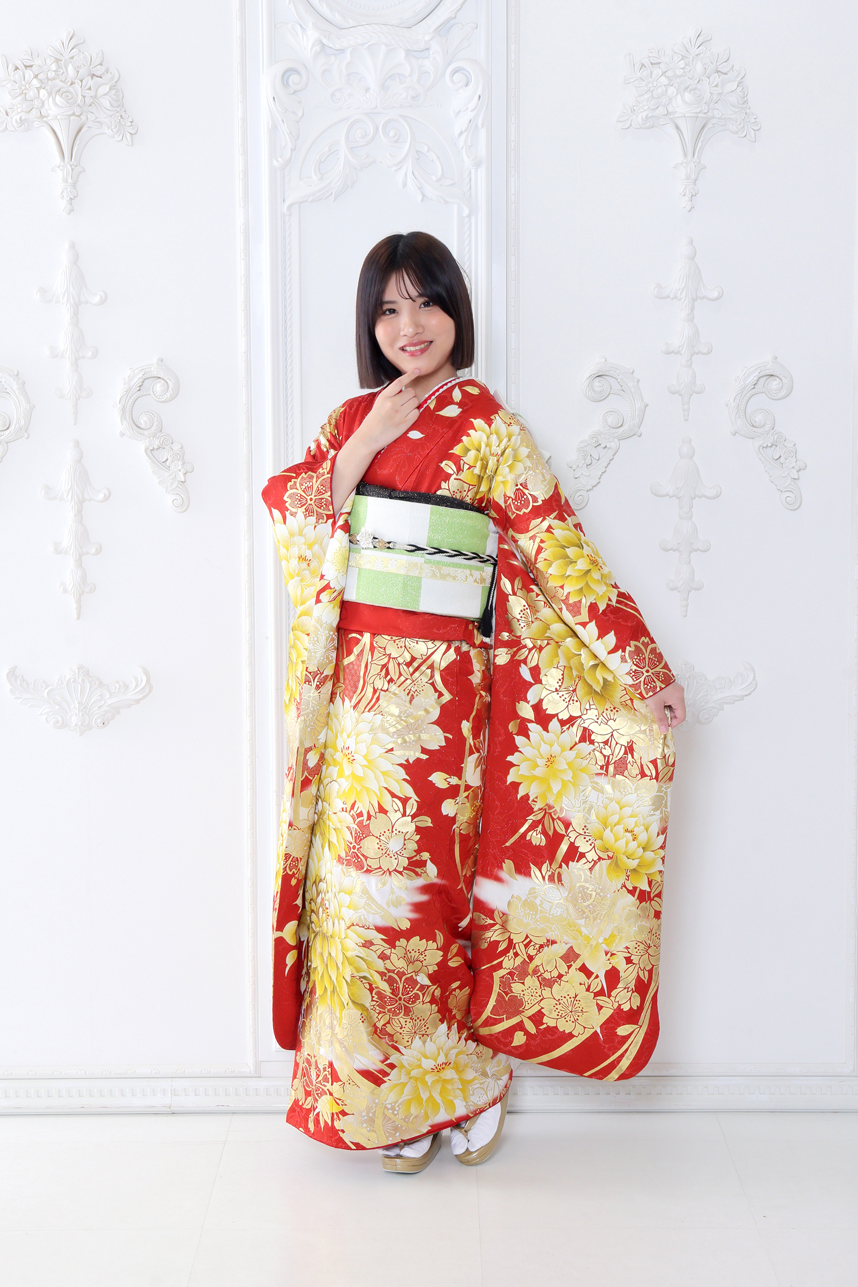 振袖レンタルNP97-<br />137,500円<br />【サイズ】Free 成人式年度: 成人式2027年1月