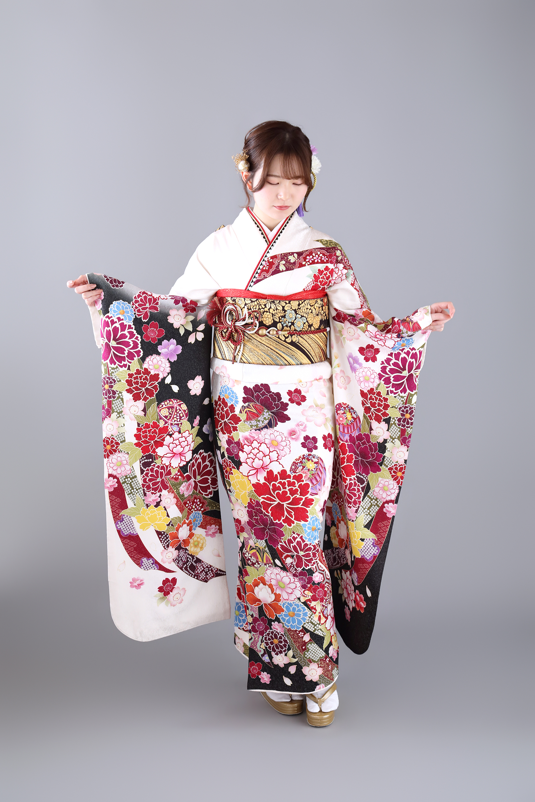 振袖レンタルNP14-<br />82,500円<br />【サイズ】Free 成人式年度: 成人式2027年1月