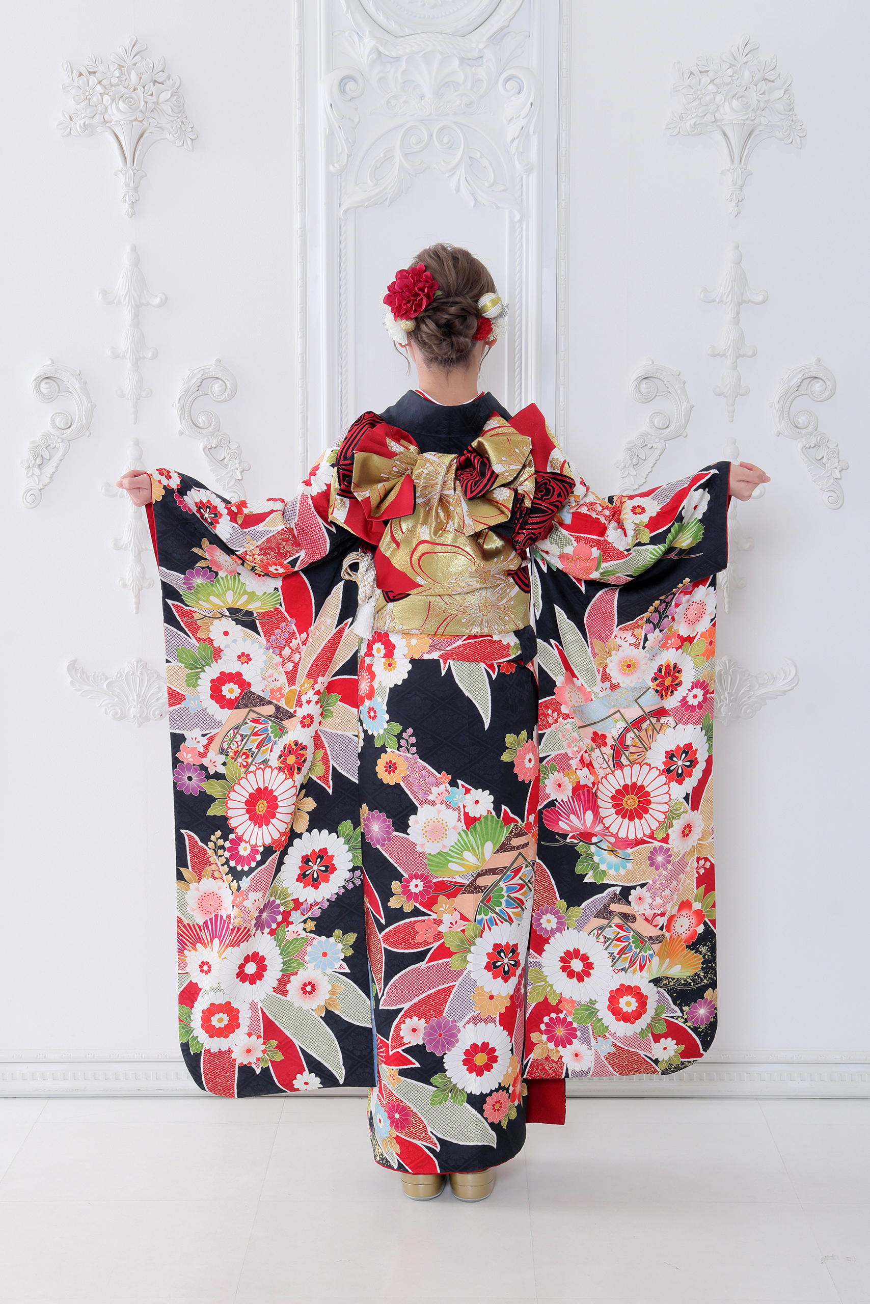 振袖レンタルNP74-<br />82,500円<br />【サイズ】Free 成人式年度: 成人式2027年1月