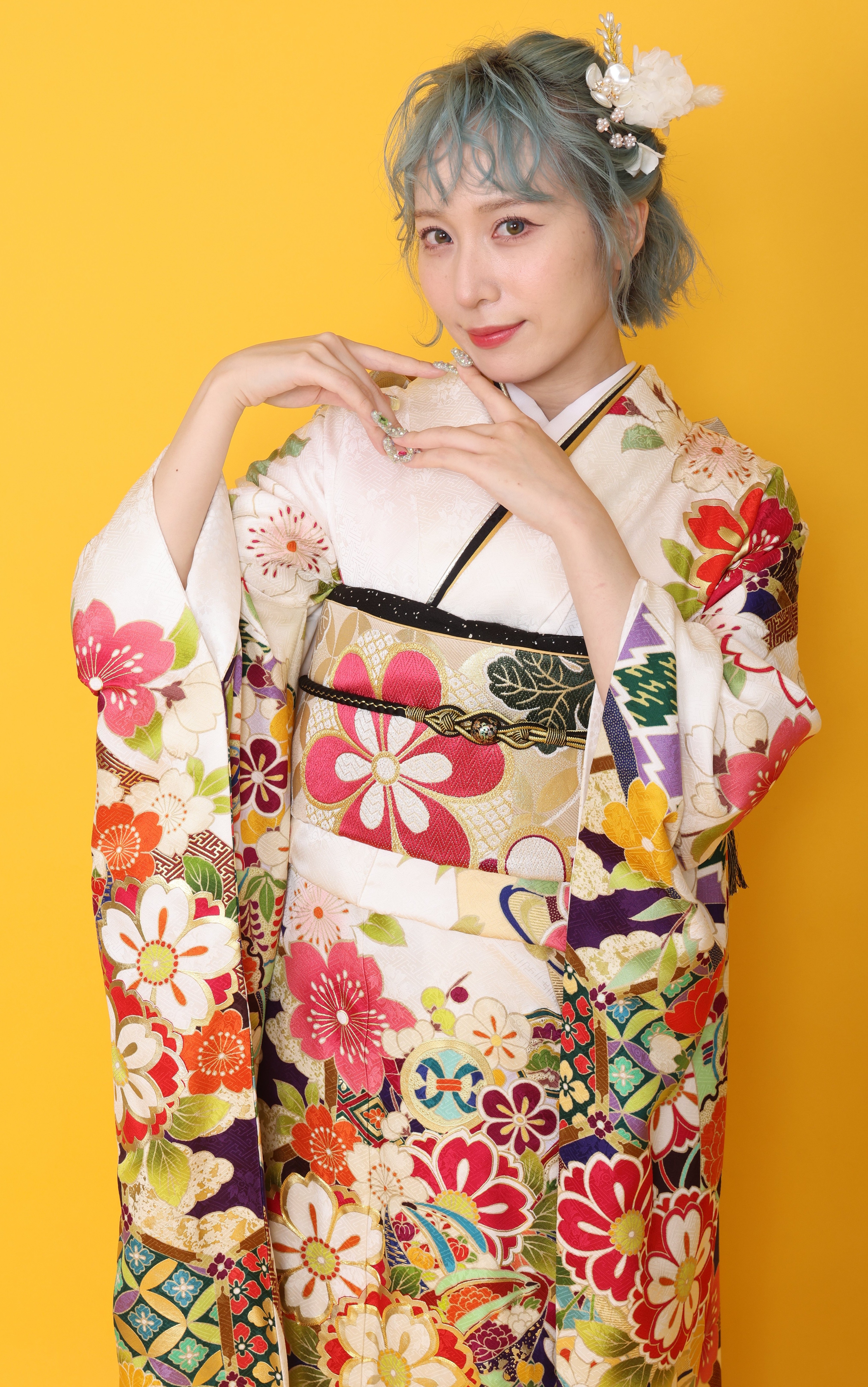 振袖レンタルNP138-<br />137,500円<br />　【サイズ】Free 成人式年度: 成人式2027年1月